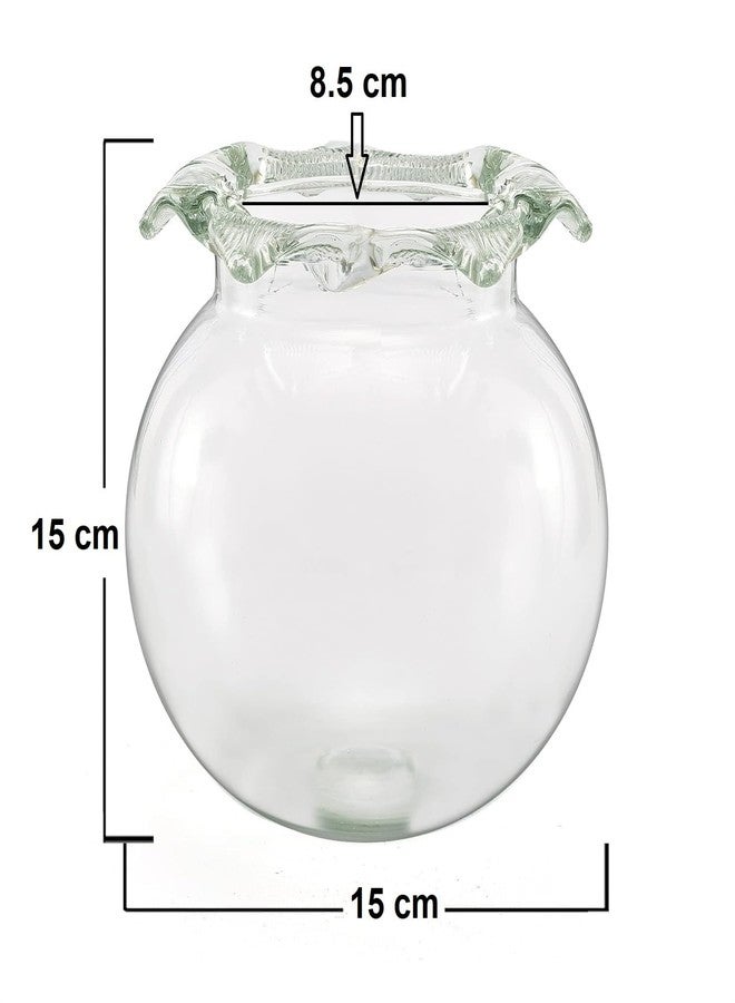 ABG Round Glass Terrarium/Aquarium Vessel. ONE Unit with 200GM. Colorful Stones. - Image 3